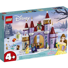 LEGO Disney Castillo de Bella Celebración Invernal (43180) Kit de Construcción Princesa