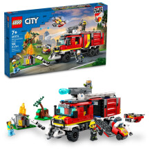 LEGO CITY FIRE UNIDADE DE COMANDO 60374 Resgate Fire Motor Toy Set Ultramodern Truck com brinquedos de ve culos de emerg ncia terrestres e de dro