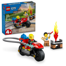 LEGO City Feuerwehr-Motorrad Spielset für Kinder ab 4 Jahren, mit Motorrad und 2 Minifiguren