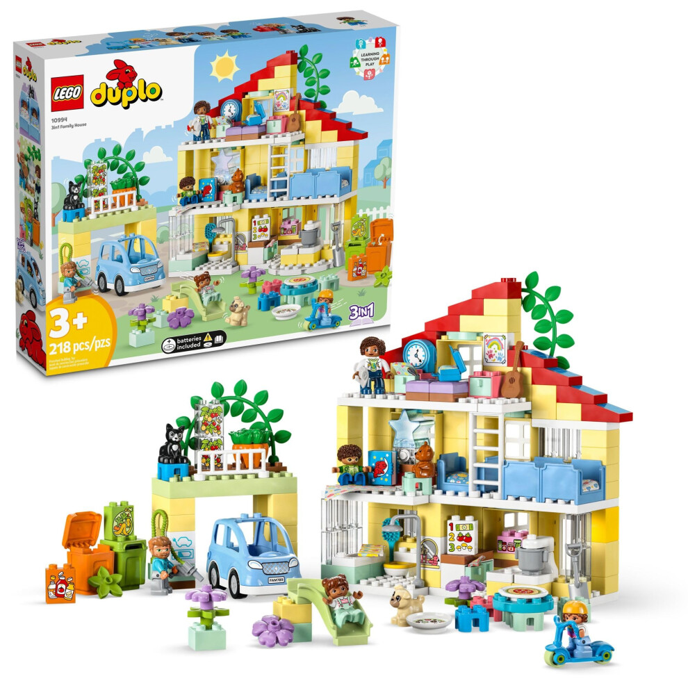 LEGO DUPLO Town 3 in 1 Family House 10994 Educational STEM Building To