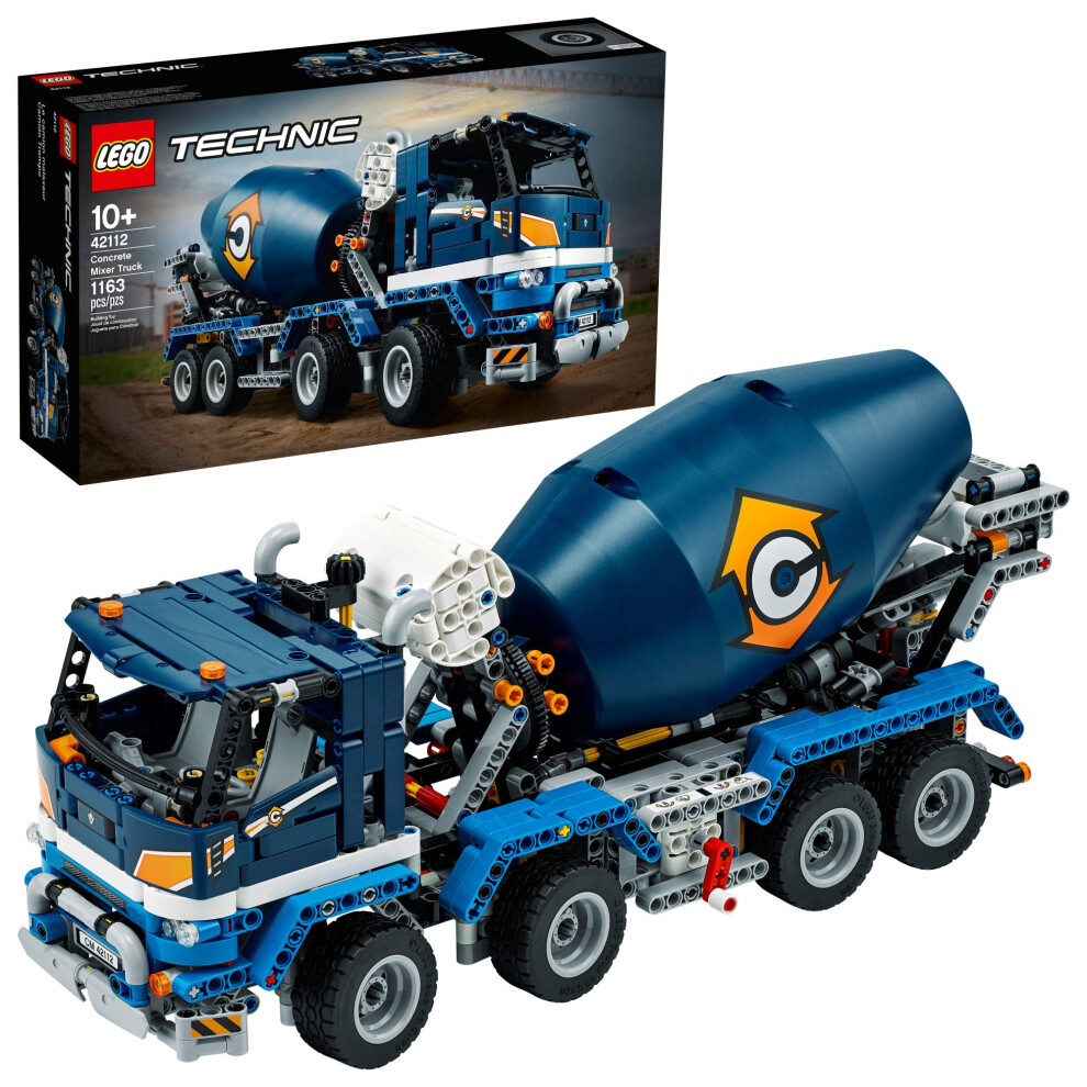 LEGO Technic Concrete Mixer Truck 42112 Building Kit  Kids Will Love B