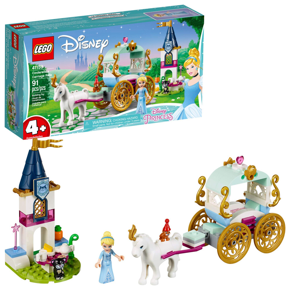 LEGO Disney Cinderellas Carriage Ride 41159 4+ Building Kit (91 Pieces