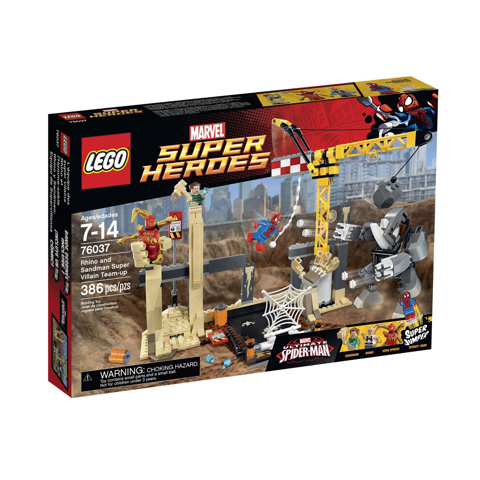 LEGO Super Heroes 76037 Rhino and Sandman Super Villain Team-Up Buildi