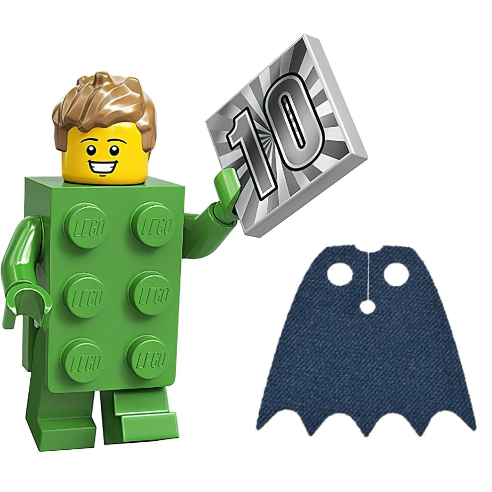 LEGO Minifigures Series 20 - Green Brick Costume with Bonus Blue Cape