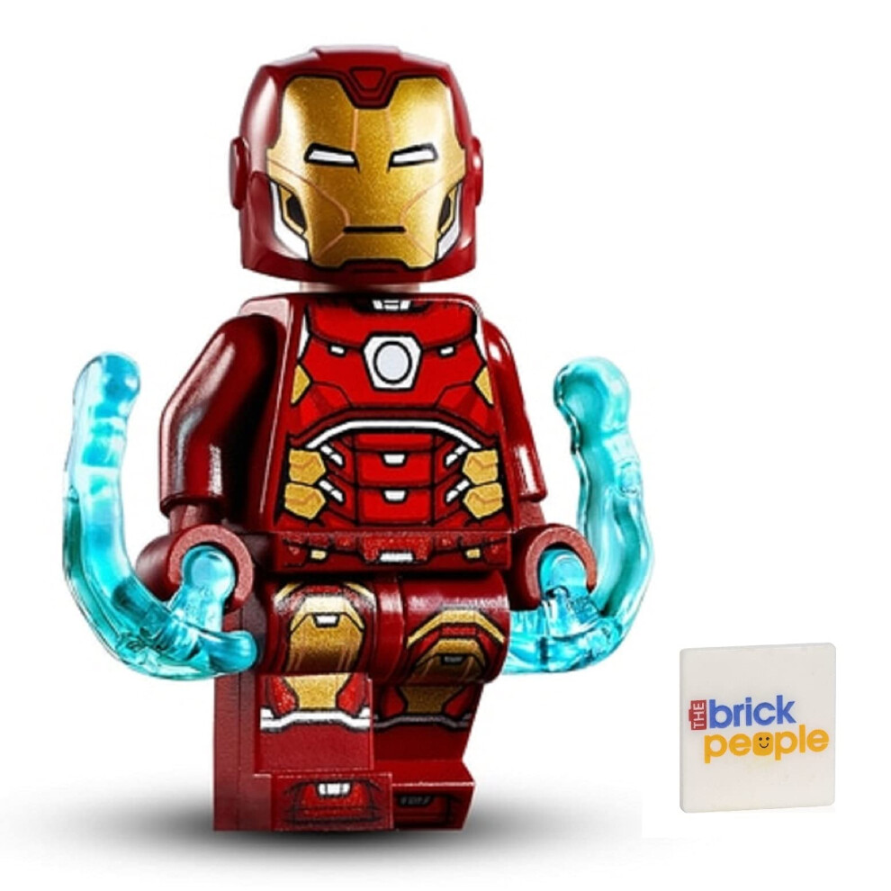 LEGO Superheroes: Iron Man Silver Hexagon on Chest and Power Blasts