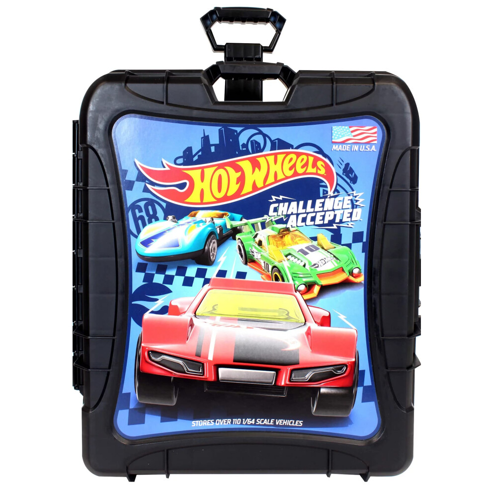 Hot Wheels 110 Car Carry Case.  Black