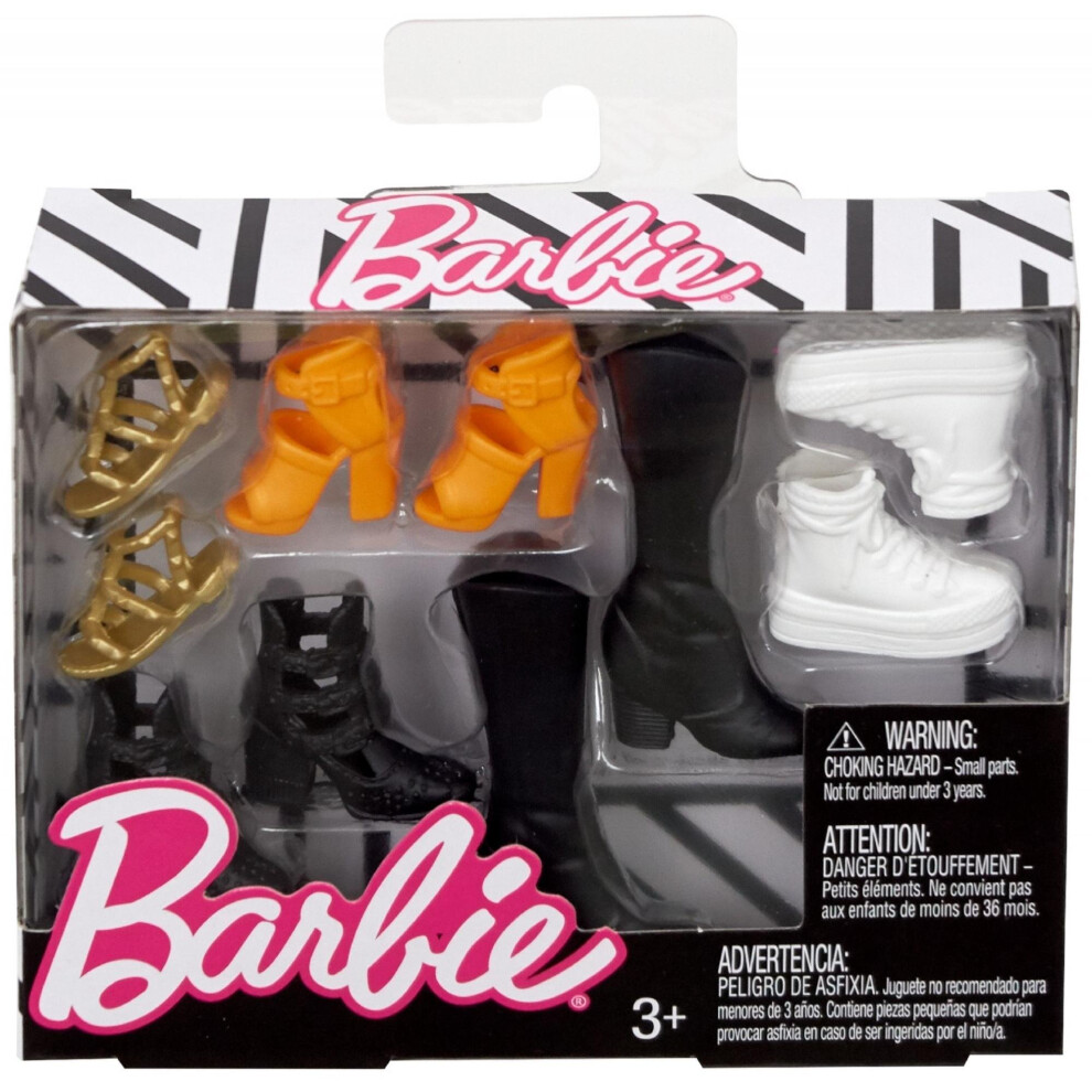 Barbie Accessories Original & Petite Doll Shoe Pack  36 months to 120