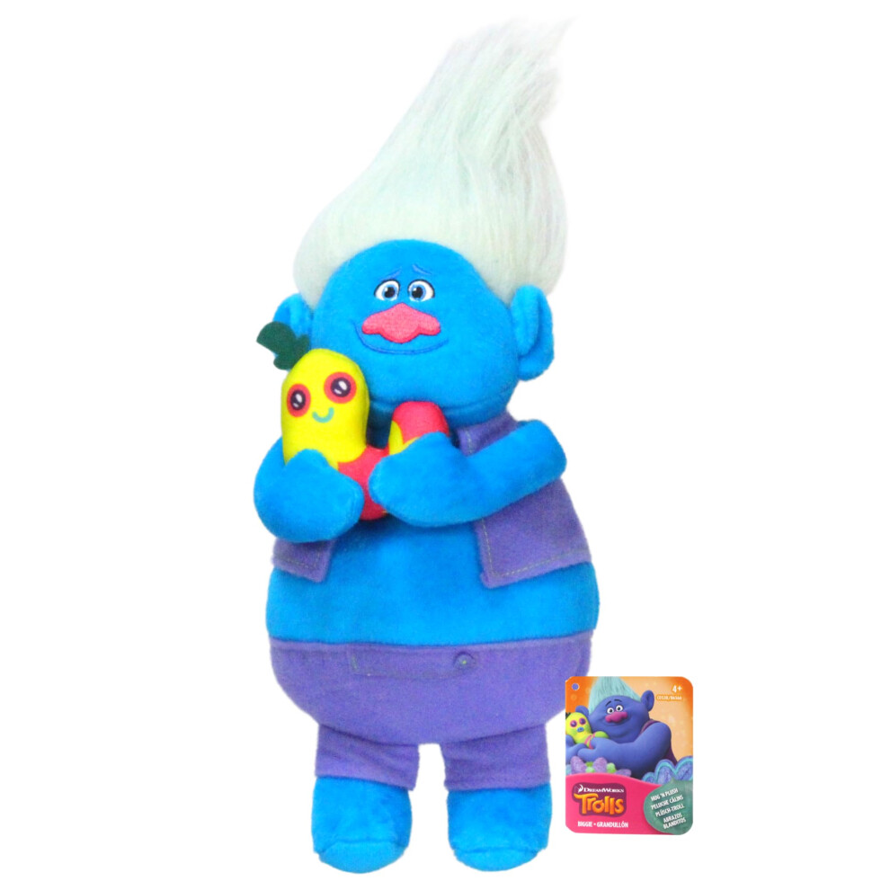 Hasbro DreamWorks Trolls Soft Plush Toy 10"" 26cm - Guy Diamond