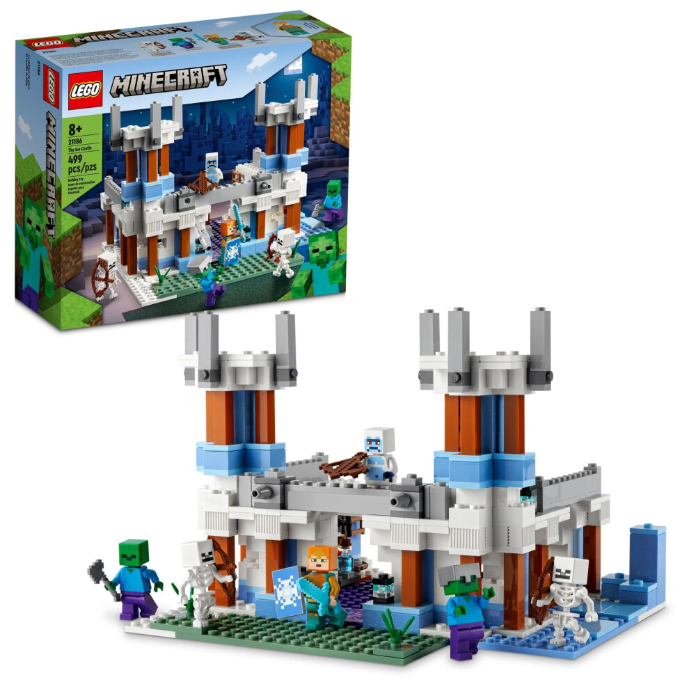 LEGO Minecraft The Ice Castle 21186 Building Toy Set for Kids  Girls a