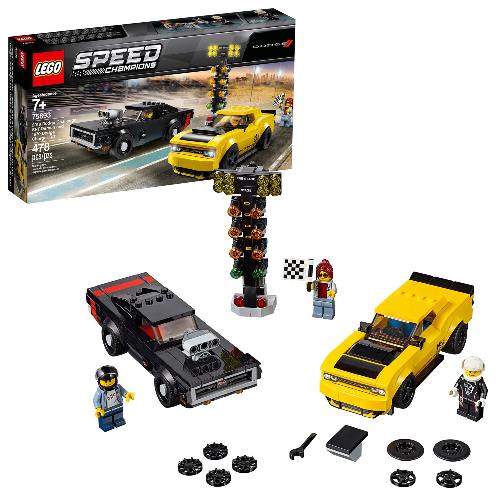 Lego Speed Champions 2018 Dodge Challenger Srt Demon And 1970 Dodge Ch