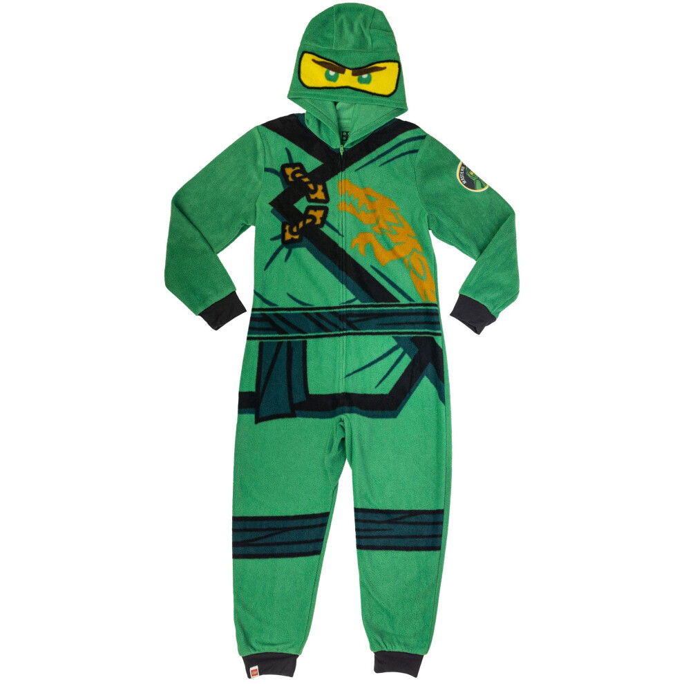 LEGO Ninjago Boy's Lloyd The Green Hooded Unionsuit  Green  Size 6/7