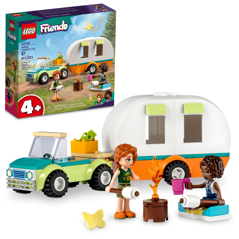 LEGO Friends Holiday Camping Trip 41726  Toy Caravan with Car  Toy Cam