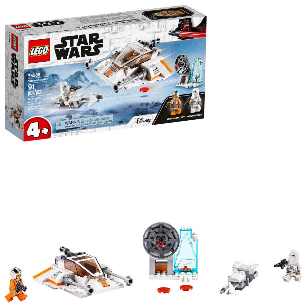 LEGO Star Wars Snowspeeder 75268 Starship Toy Building Kit; Building T