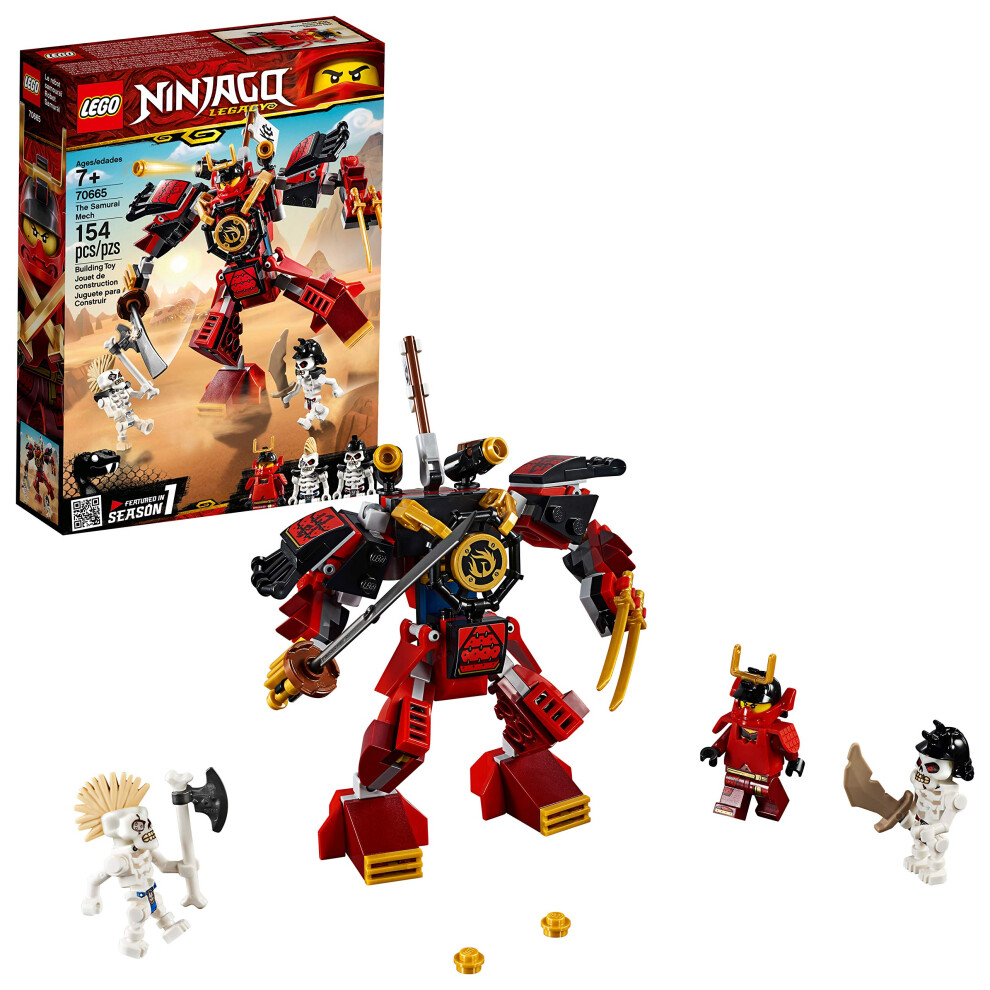 LEGO NINJAGO Legacy Samurai Mech 70665 Toy Mech Building Kit Comes wit