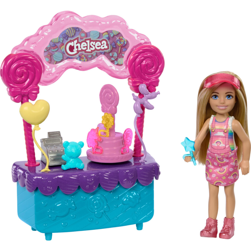 Barbie Chelsea Doll & Lollipop Stand Playset with Accessories  10-Piec