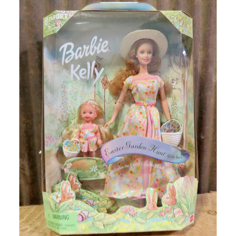 Special Edition Barbie & Kelly Easter Garden Hunt Gift Set 12"" and 4"