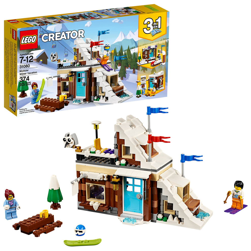 LEGO Creator 3in1 Modular Winter Vacation 31080 Building Kit (374 Piec