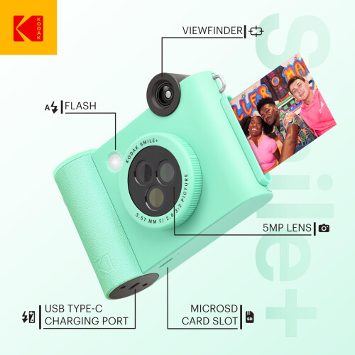 Kodak KODAK Smile+ Wireless Digital Instant Print Camera with Effect-Changin 1
