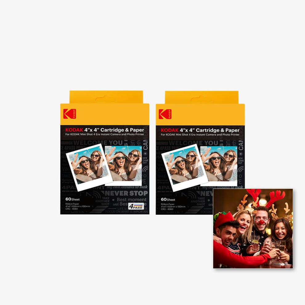 KODAK 4PASS Film Cartridge 4 x 4 inch (120 Sheets) for Kodak Mini Shot