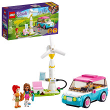 LEGO Friends Auto Eléctrico de Olivia 41443 para Niñas, Niños y Kids 6 Años, con Mini-Pequeña Mia y Perrito