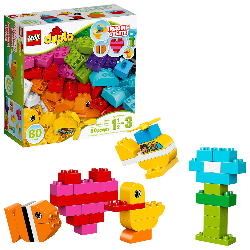 LEGO DUPLO My First Bricks 10848 Colorful Toys Building Kit for Toddle