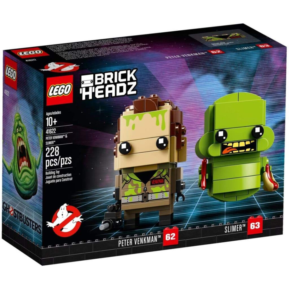 LEGO BrickHeadz Peter Venkman & Slimer 41622 Building Kit (228 Piece)