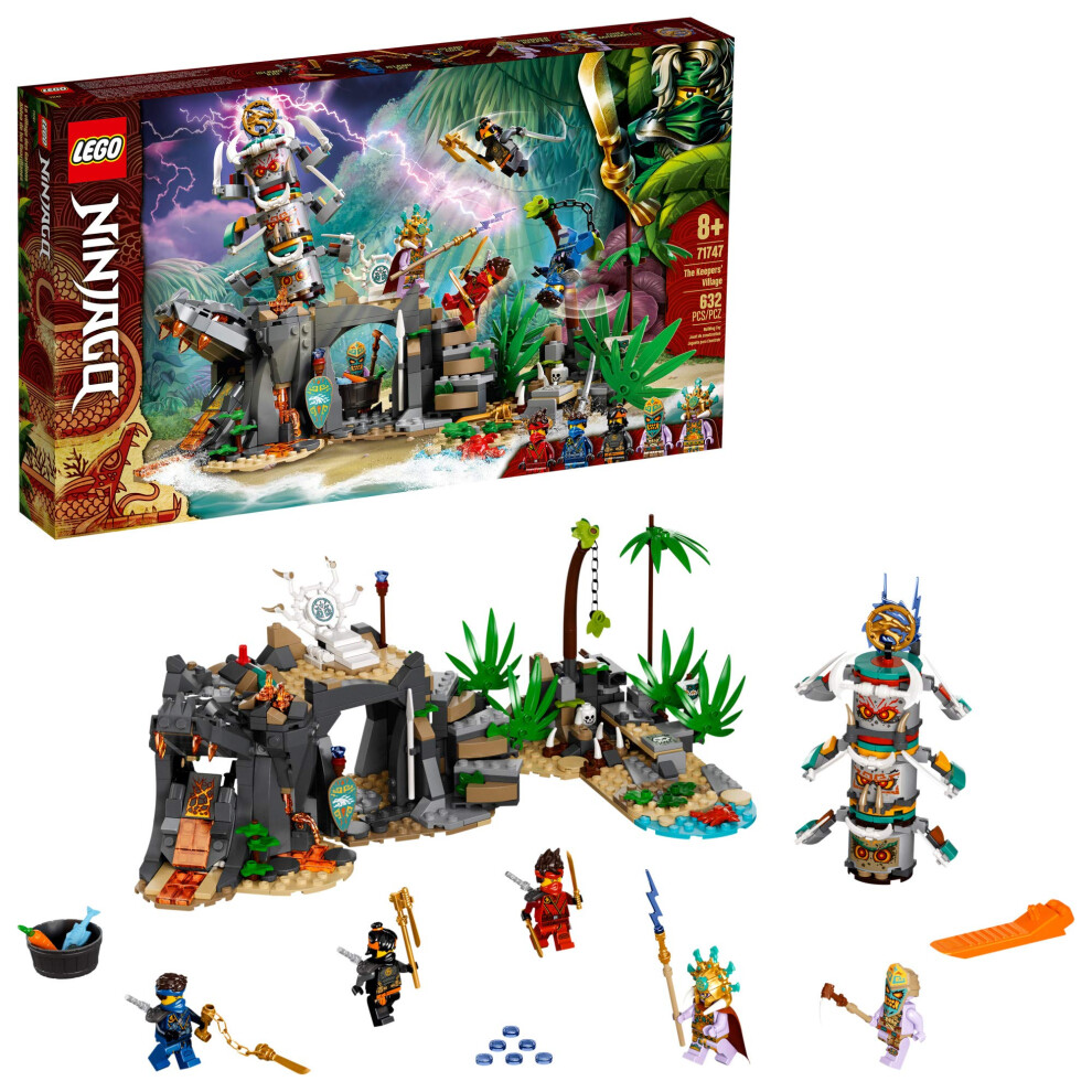 LEGO NINJAGO The Keepers' Village 71747 Building Kit; Ninja Playset Fe