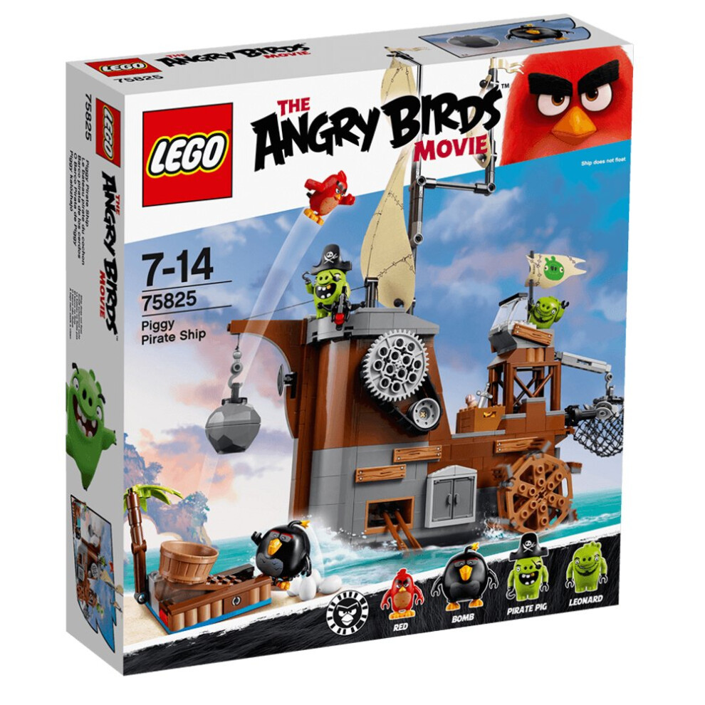 LEGO Angry Birds 75825 Piggy Pirate Ship Building Kit (620 Piece)