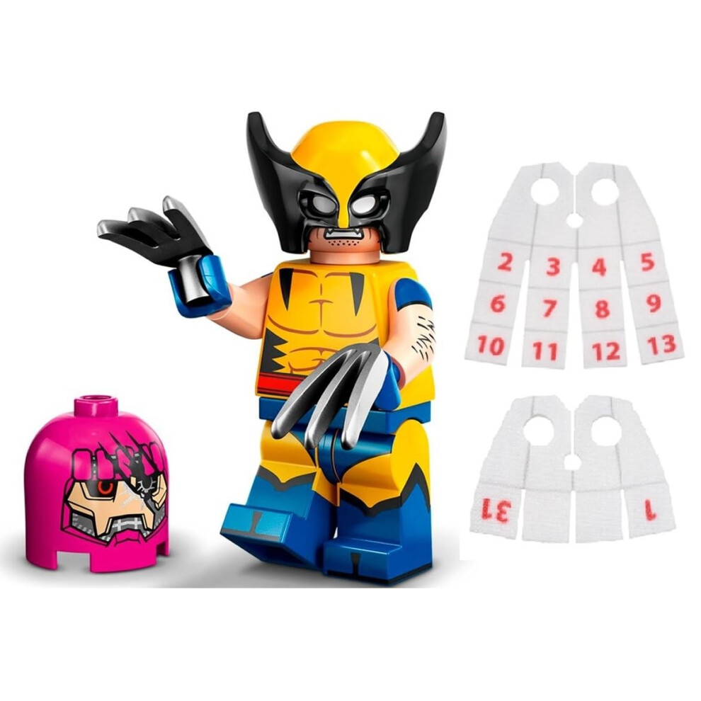 LEGO Marvel Series 2 Minifigure: Wolverine Minifigure Calendar Man Cap