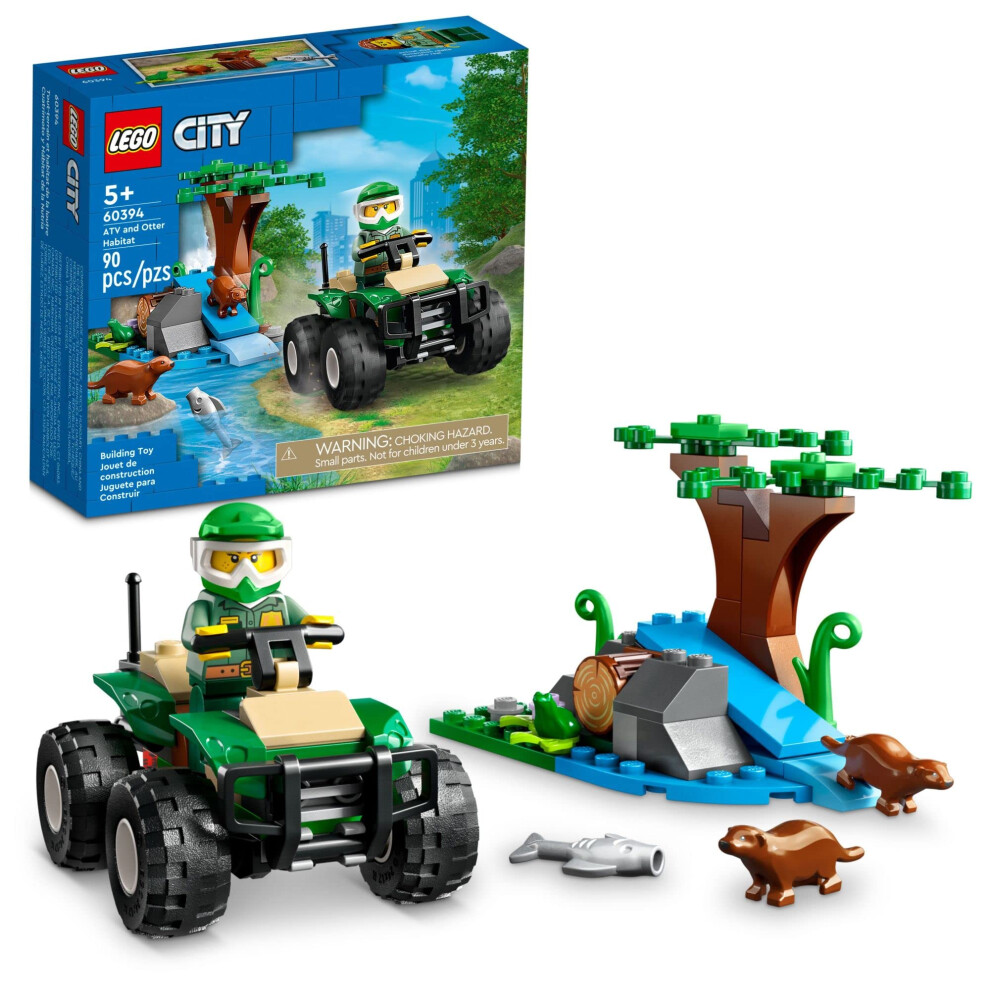 LEGO City ATV and Otter Habitat  60394 Off-Roader Quad Bike Toy Car fo