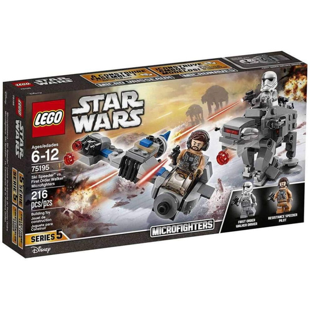 LEGO Star Wars: The Last Jedi Ski Speeder vs. First Order Walker Micro