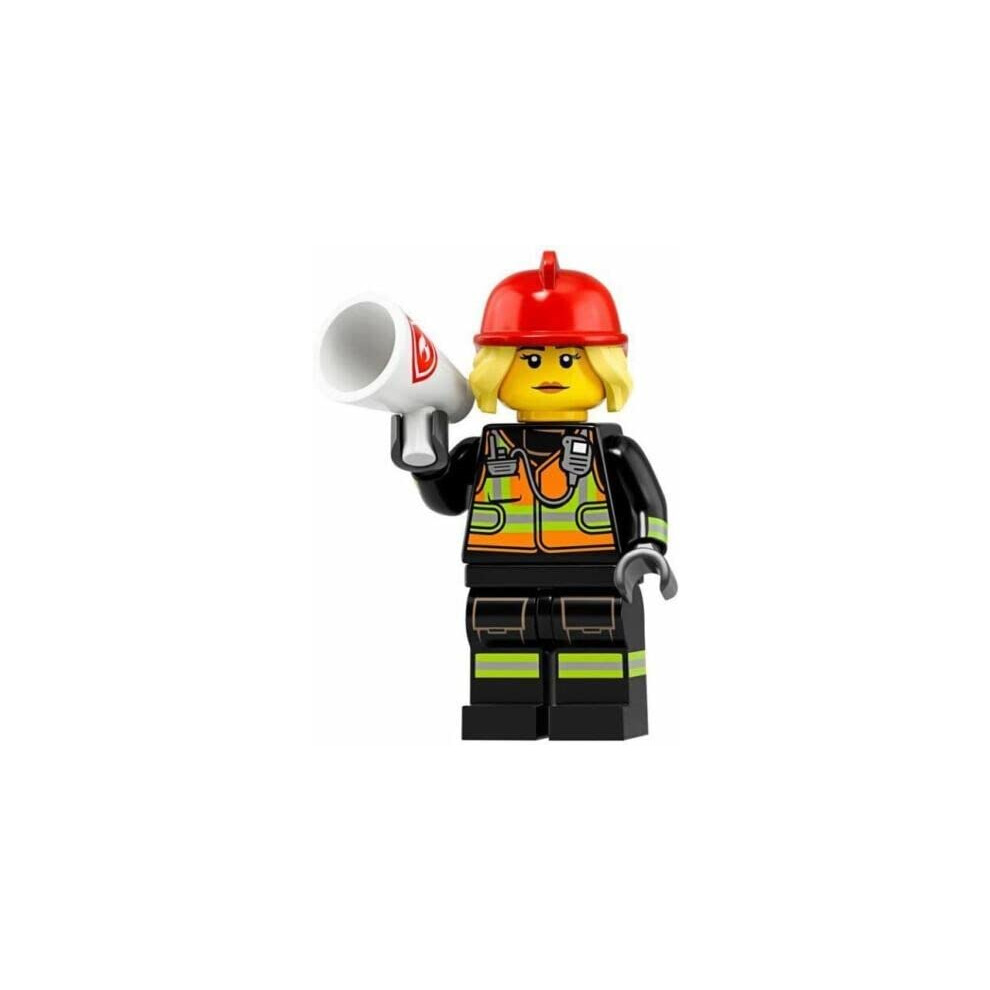 LEGO Series 19 Fire Fighter  Yellow