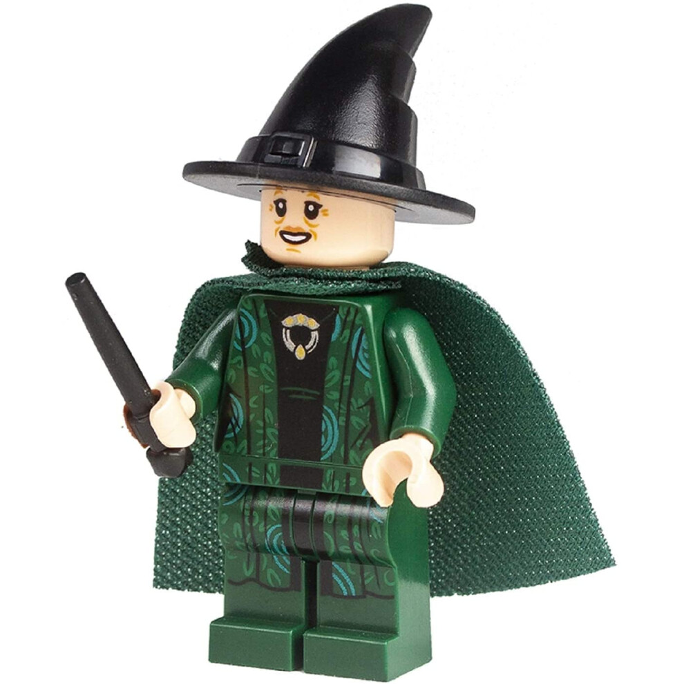 LEGO Harry Potter: Professor Mcgonagall Minifigure with Green Cape and