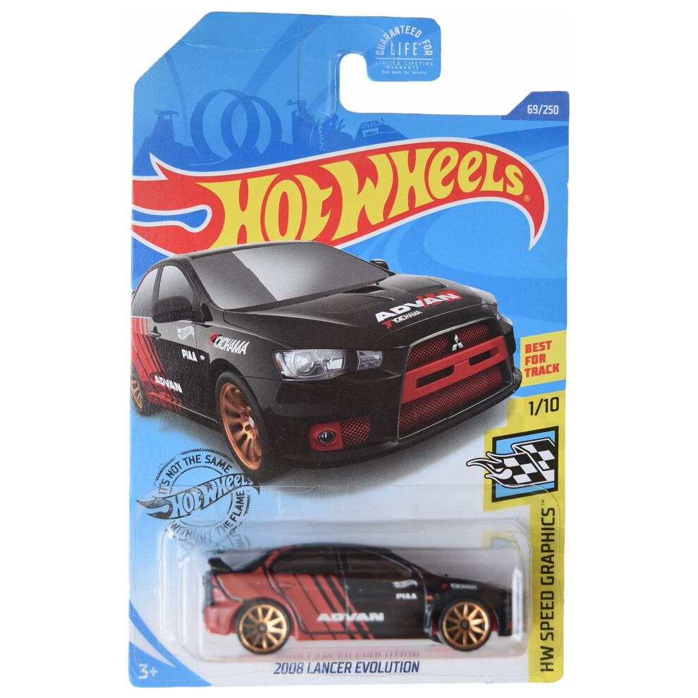 Hot Wheels 2020 Hw Speed Graphics 2008 Lancer Evolution  Black 69/250