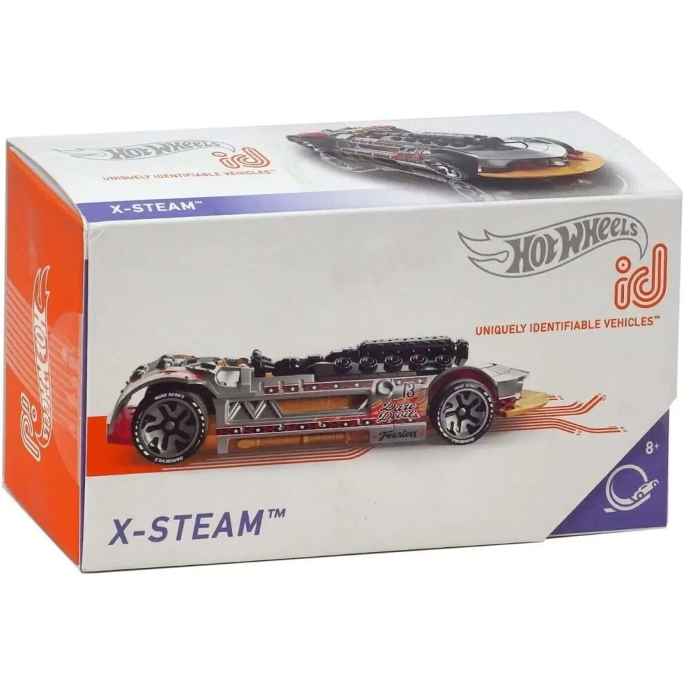 Hot Wheels id X-Steam Uniquely Identifiable Diecast Vehicle