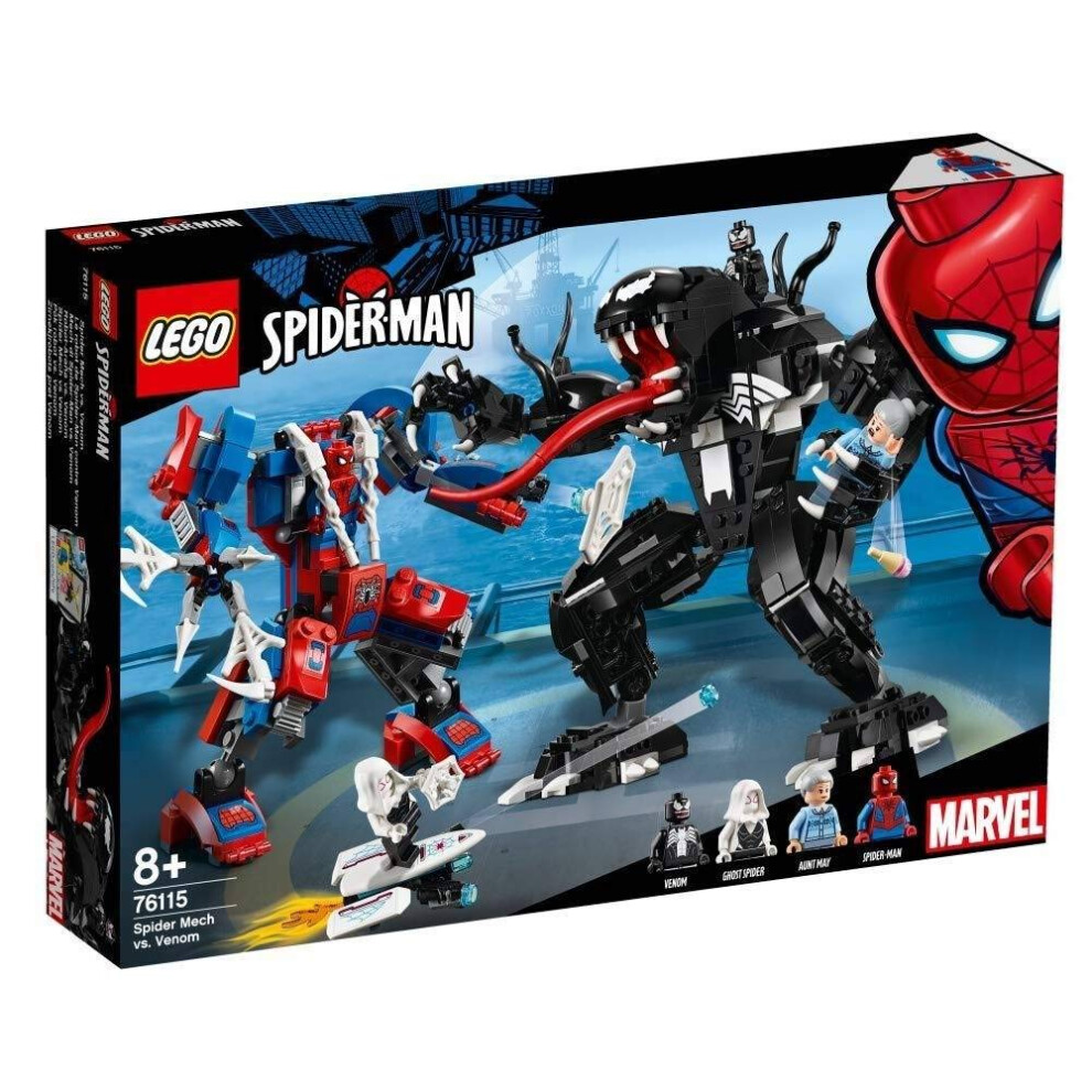 LEGO Super Heroes Marvel Spider Mech Vs. Venom 76115 Action Toy Buildi