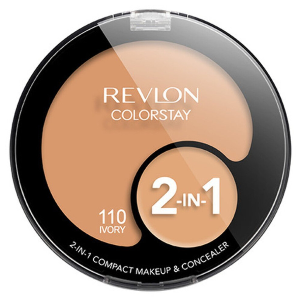 Revlon ColorStay 2-in-1 Compact Makeup & Concealer  Ivory