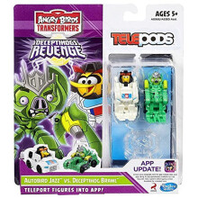 Hasbro, Angry Birds Transformers Telepods Autobird Jazz vs. Deceptihog Brawl Pig 2-Pack