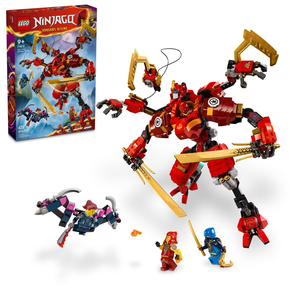 LEGO NINJAGO Kais Ninja Climber Mech Adventure Toy Set  Buildable Figu