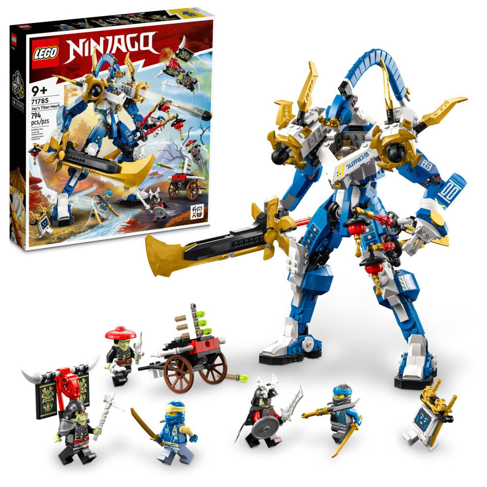 LEGO NINJAGO Jays Titan Mech 71785  Large Action Figure Set  Battle To