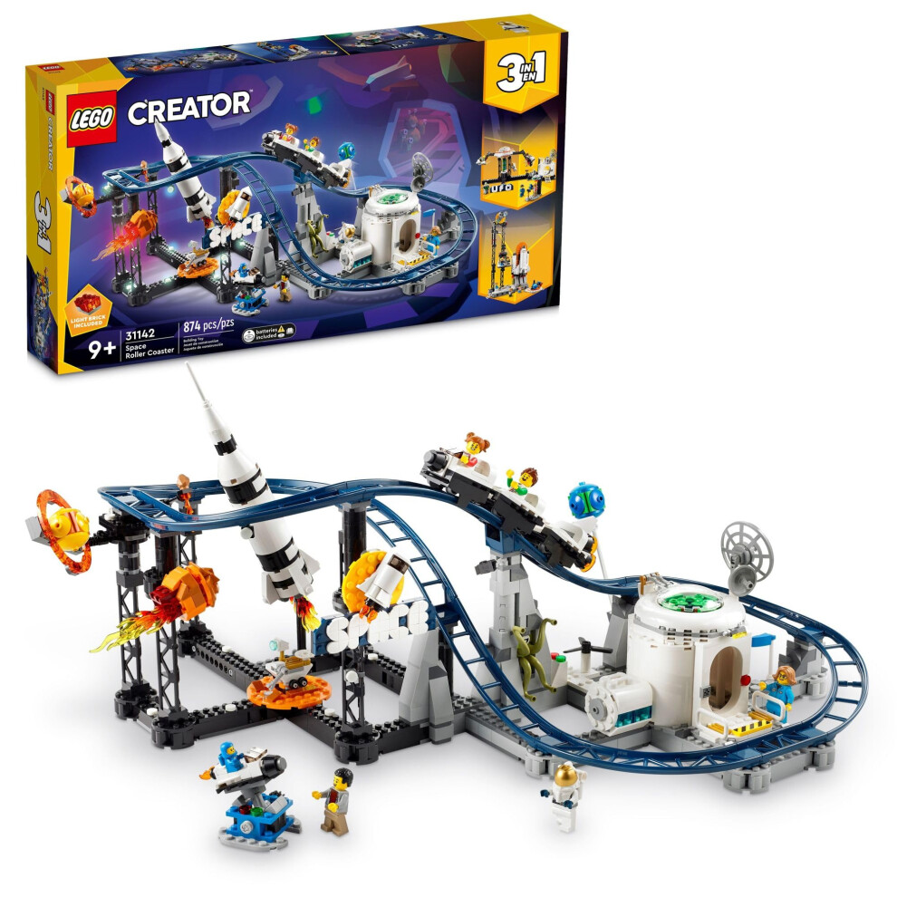 LEGO Creator 3 in 1 Space Roller Coaster  Rebuildable Amusement Park