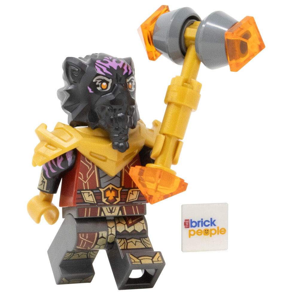 LEGO Ninjago Dragons Rising: Lord Ras Minifigure with Golden Hammer