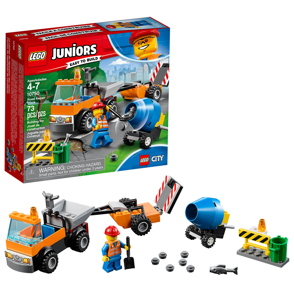 LEGO Juniors/4+ Road Repair Truck 10750 Building Kit (73 Piece)