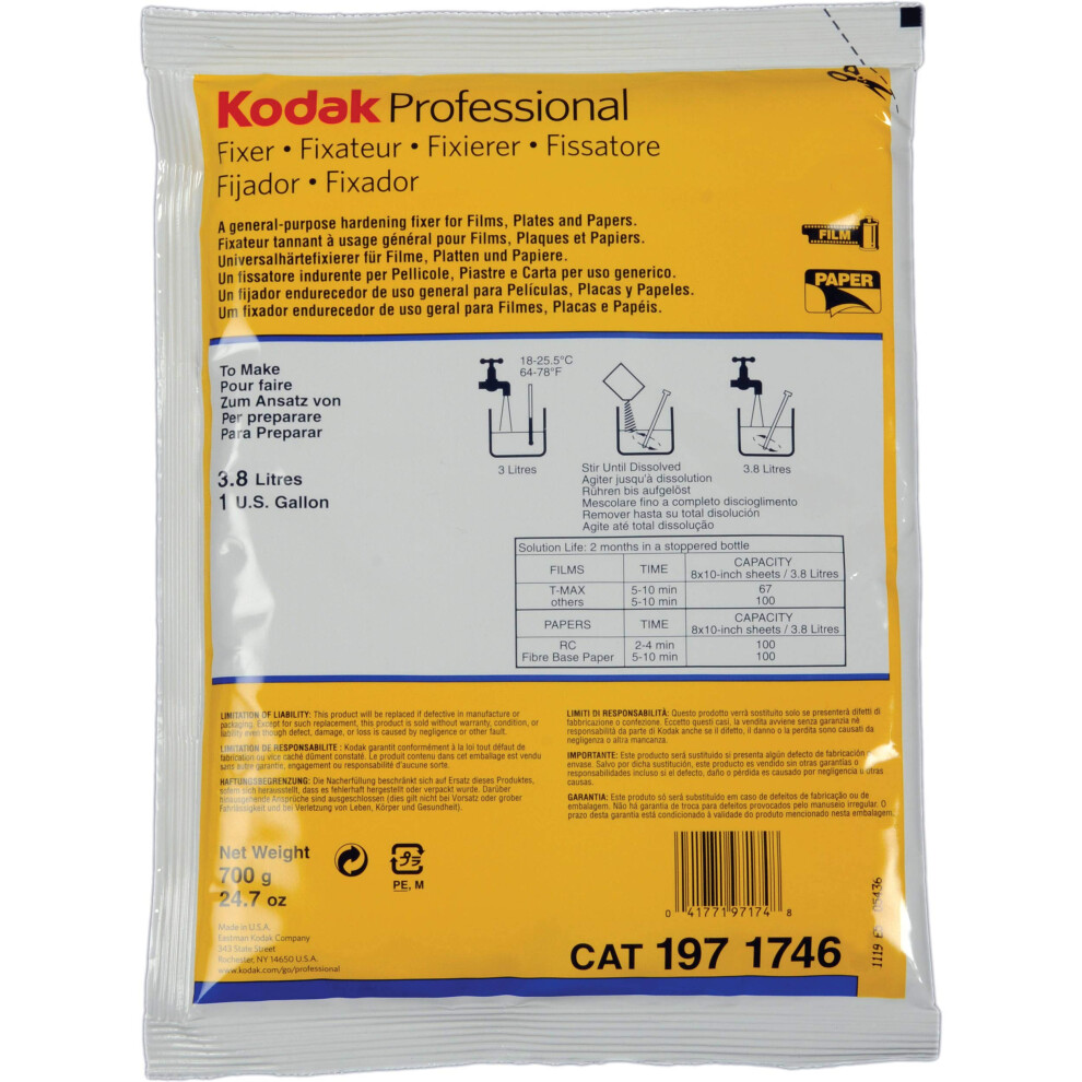 Kodak Professional Fixer for Black & White Film and Paper | Powder - T