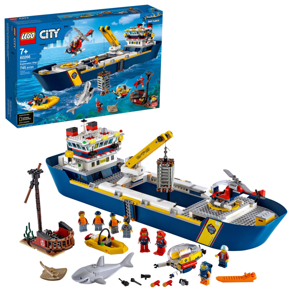 LEGO City Ocean Exploration Ship 60266  Toy Exploration Vessel  Mini H