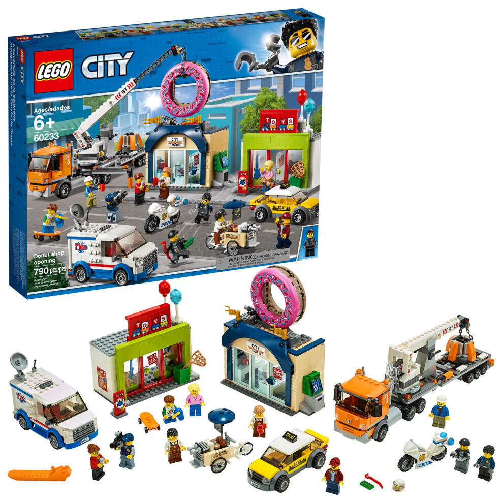 LEGO City Donut Shop Opening 60233 Store Opening Build and Play with T