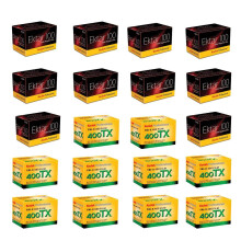 KODAK 10 x Ektar 100 Color Negative Film ISO 100 35mm Size 36 exp. - Bundle with 10x Tri-X Pan 400 Black & White Negative Film 35mm Size 36 Expos
