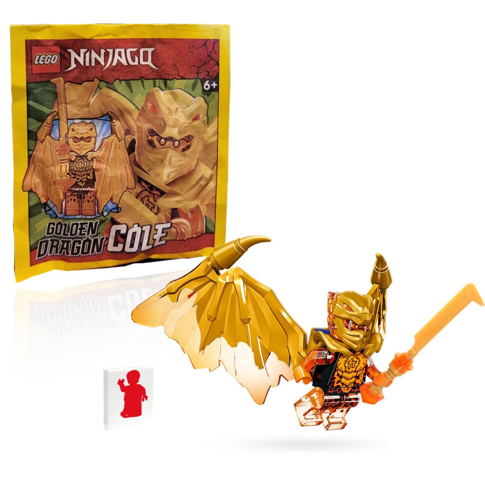 LEGO NINJAGO Crystalized Minifigure - Cole (Golden Dragon) with Wings