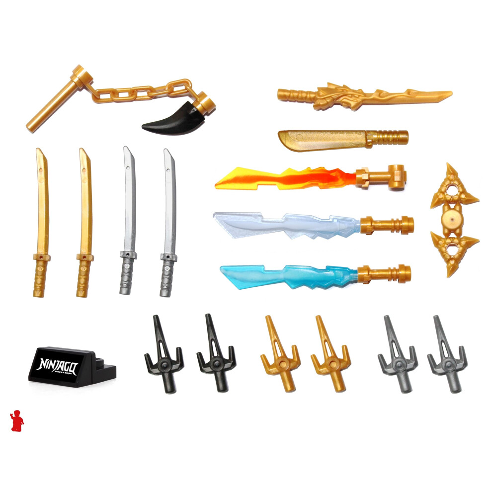 LEGO NINJAGO Weapons Pack with Display Stand - for All Minifigures  24