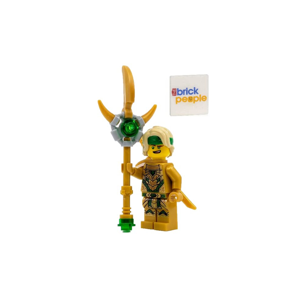 LEGO Ninjago: Lloyd Golden Oni Minifigure with Staff Weapon